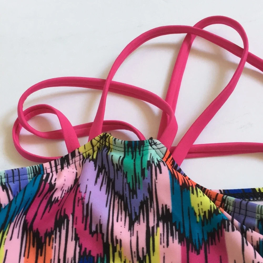 FINAL MARKDOWN Girls art class swimsuit top only large 10